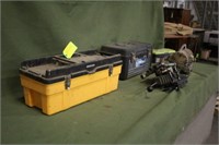 (3) Tool Boxes,Hydraulic Valve, Binks Air Compress