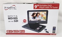 New Supersonic 9" Portable Dvd Player W/ Tv Tuner