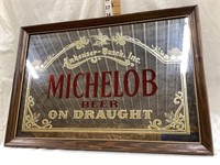 Michelob Beer Adv. Mirror, 26”L, 18”T