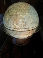 Vintage National Geographic light up globe with