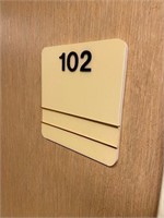 Wall tags Room Entry Plaques All in Aisle 100