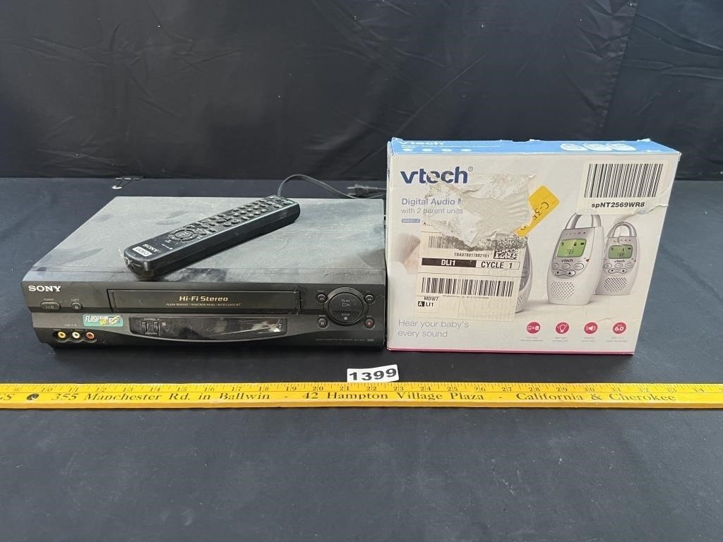 V-Tech Baby Monitor, Sony VHS Player