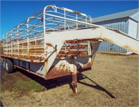 20'x6' Gooseneck stock trailer,