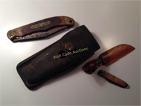 Old Timer Knife and 2 toy knives. Old timer knife