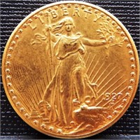 1927 $20 St. Gaudens Double Eagle Gold Coin