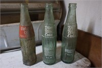 Set of Three Diet Rite Cola Drink Bottles