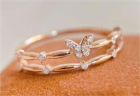 Natural Diamond Ring 18K Gold