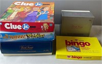 Trivial Pursuit, Scrabble, Clue Jr And Bingo