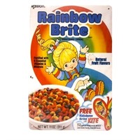 Rainbow Brite Cereal box cover tin, 8x12, come in