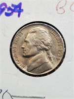 BU 1934 Jefferson Nickel