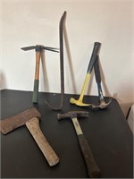 Hammers, Axe, Crowbar, Mini Hoe
