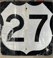 US 27 Road sign 2' x 2'