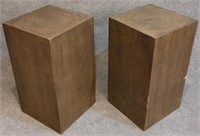 Pair Modus pedestal stands, scratched corners