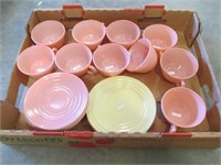 Moderntone Pastel Cups, Saucers, Plates