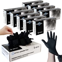 SEALED-FINITEX Black Nitrile Gloves 10 Boxes