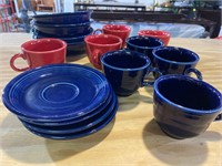 Fiesta Ware Cups Saucers & bowls