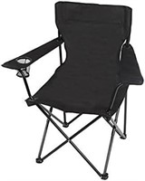 OZARK Deluxe Arm Black Chair - 225 Lbs