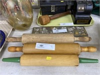 (3) Wooden Rolling Pins