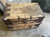 Vintage wooden trunk