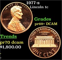 Proof 1977-s Lincoln Cent 1c Grades GEM++ Proof De