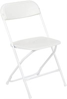 $33  Flash Hercules Plastic Folding Chair - White