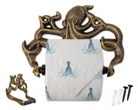 Cast Iron Octopus Toilet Paper Holder
