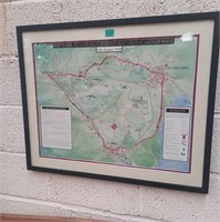"The RAC Tourist Trophy 1928 Route Map" - Framed