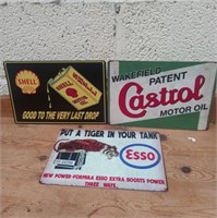 Three Reproduction Metal Signs (30cm x 20cm)