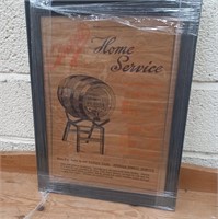 Newly Framed "Ansells Brewery Home Delivery