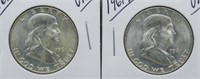 (2) 1961 UNC Franklin Half Dollars.