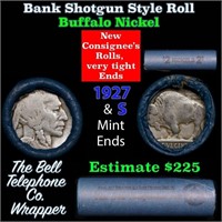 Buffalo Nickel Shotgun Roll in Old Bank Style 'Bel