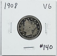 1908  Liberty Nickel   VG
