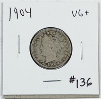1904  Liberty Nickel   VG