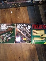 Lot of 3 books-Gun traders guide, shooters Bible,