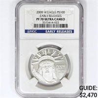 2009-W $100 1 oz American Platinum Eagle NGC PF70