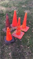 (4) Large (4) Small Caution Cones