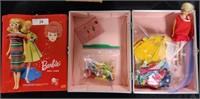 1958 Barbie doll case + 1966 Barbie + More