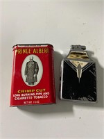 Vintage Prince Albert can & lighter box