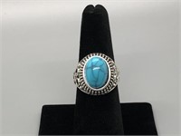 Nice Silver and Turquoise Ring
