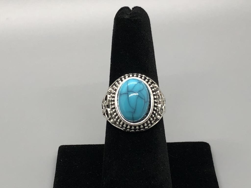 Nice Silver and Turquoise Ring