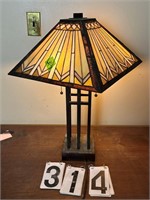 Wright style electric lamp 25”