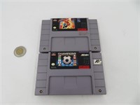 2 jeux pour Super Nintendo SNES dont Last Action