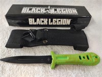 Black Legion Green Dagger with Sheath