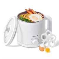 MOOSUM Mini Electric Hot Pot, Fast Cooker for Rame