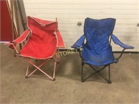 Blue & Red Folding Chairs