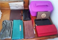 F - MIXED LOT OF WALLETS, CLUTCHES, CARRY BAGS