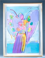 Peter Max, "Angel with Heart #1", 1990, A/P