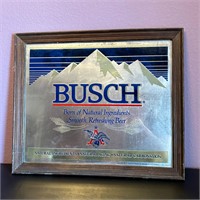 Busch Art Glass Beer Sign