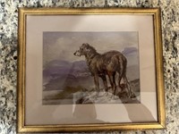 Counted Cross Stitch of two deerhounds ( Hand done
