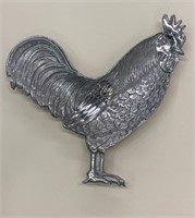 Mariposa Aluminum Rooster Serving Tray